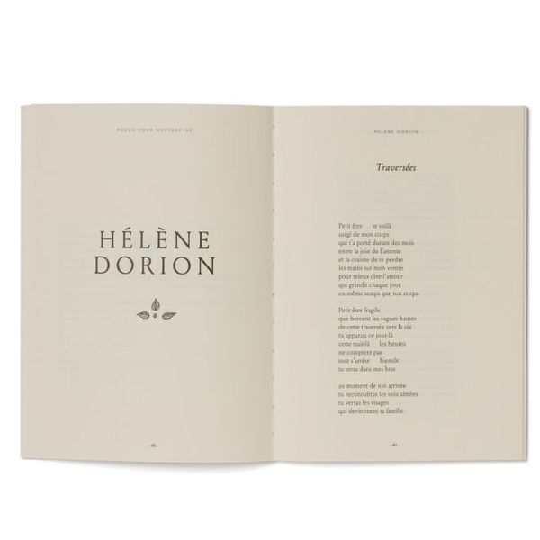 Poesie-Geschenkset & Mulltuch - À toi qui es là - Französisch