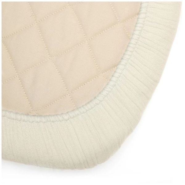 Drap housse 80 x 160 cm YOMI - Milk
