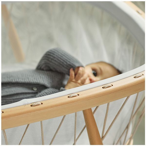 Kumi Cradle + Mattress + Mattress Protector + Fitted Sheet