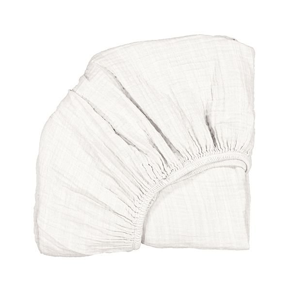 Drap housse 65 x 35 cm Kuko / Kumi - Blanc