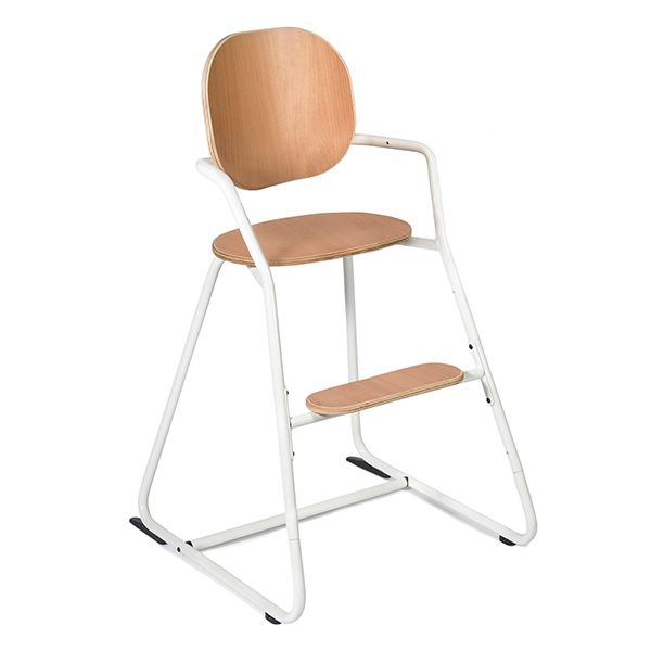 Tibu Convertible High Chair with Baby Set, Meal Tray & Mimosa Cushion – White – Display Model