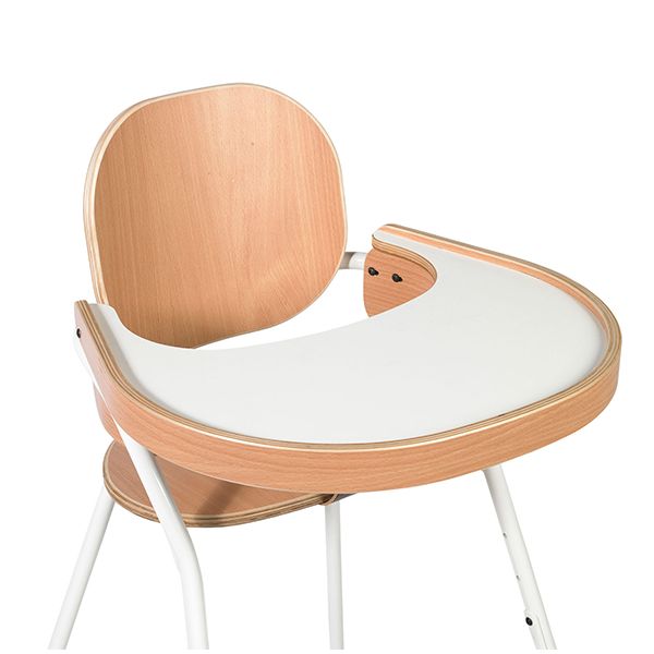 Tibu Convertible High Chair with Baby Set, Meal Tray & Mimosa Cushion – White – Display Model