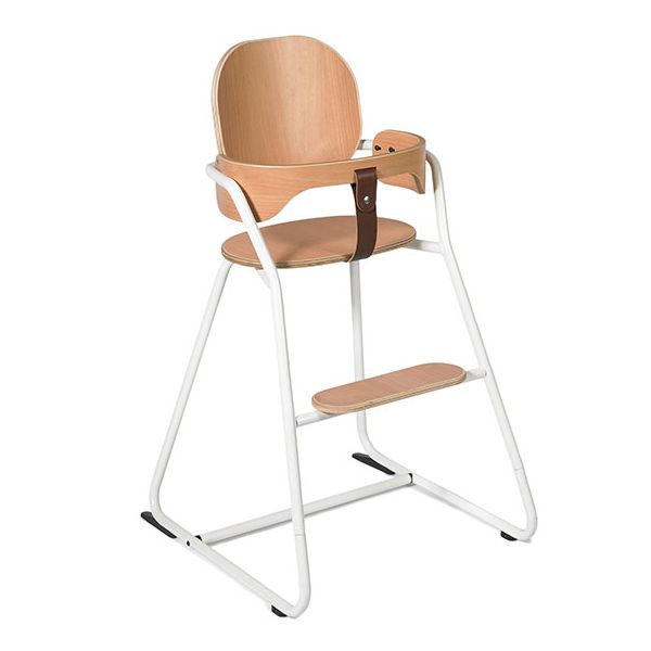 Tibu Convertible High Chair with Baby Set, Meal Tray & Mimosa Cushion – White – Display Model