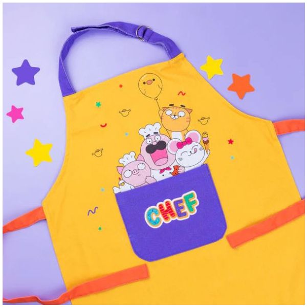 Tablier en coton - Jaune