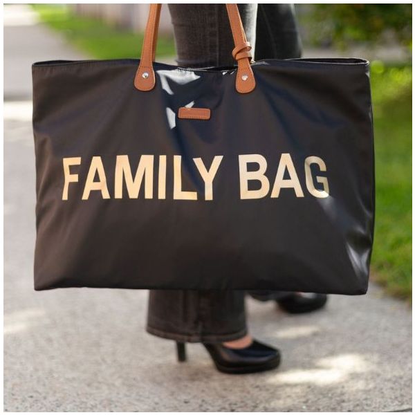 Sac à langer Family Bag - Noir / Or