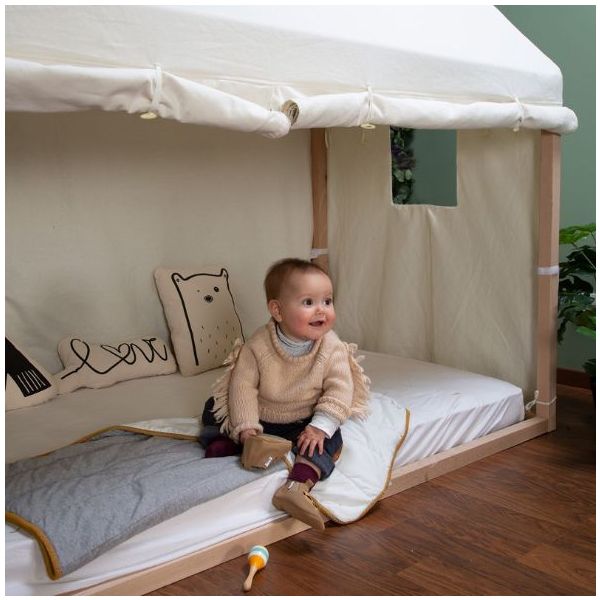 Lit Cabane 90 x 200 cm - Naturel