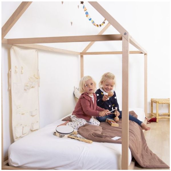 Lit Cabane 90 x 200 cm - Naturel