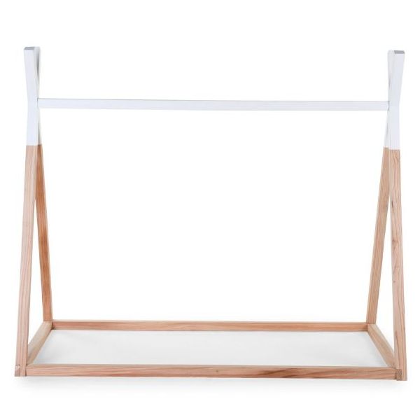 Lit Tipi 70 x 140 cm - Naturel / Blanc