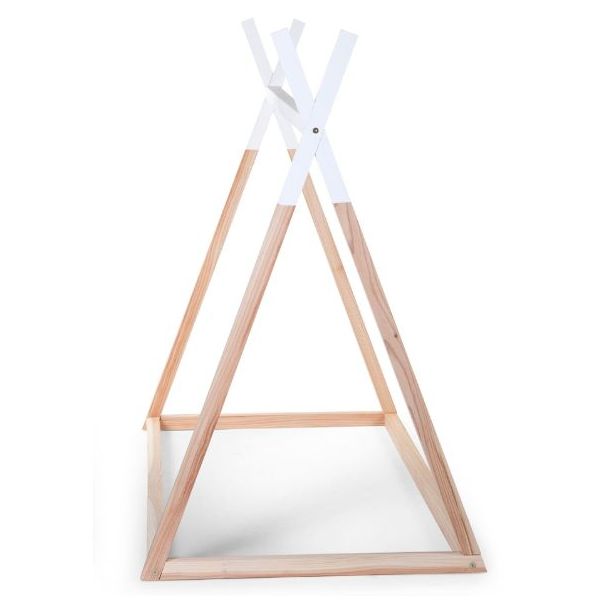 Lit Tipi 70 x 140 cm - Naturel / Blanc