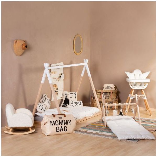Lit Tipi 70 x 140 cm - Naturel / Blanc