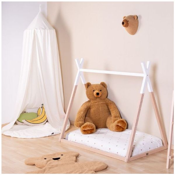 Lit Tipi 70 x 140 cm - Naturel / Blanc