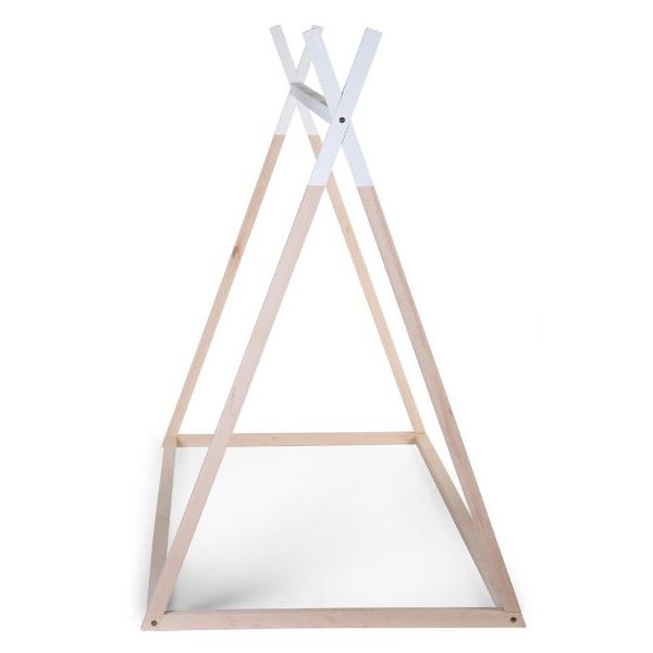 Lit Tipi 90 x 200 cm - Naturel / Blanc