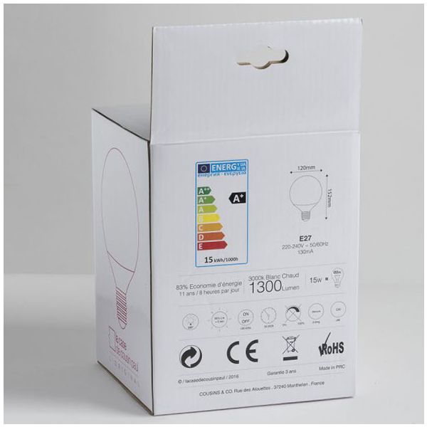 LED Lightbulb for XL/XXL lampshade