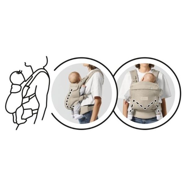 Porte-bébé Amya - Beige Amande