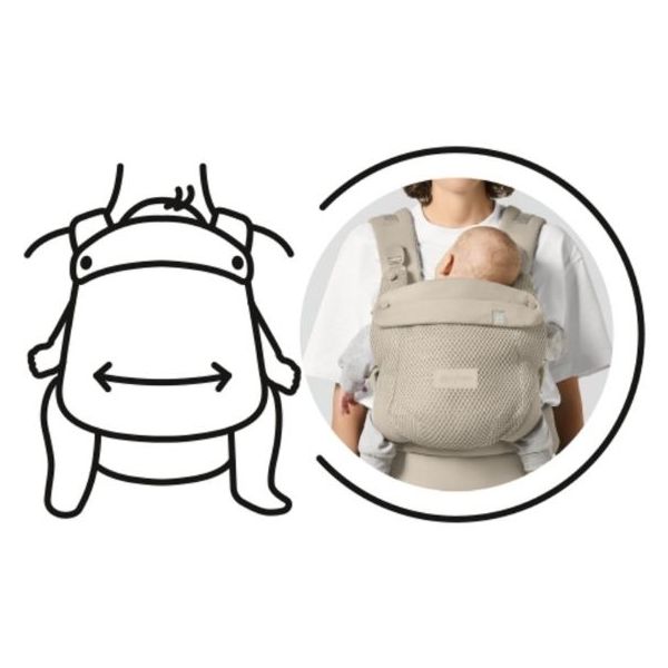 Porte-bébé Amya - Beige Amande