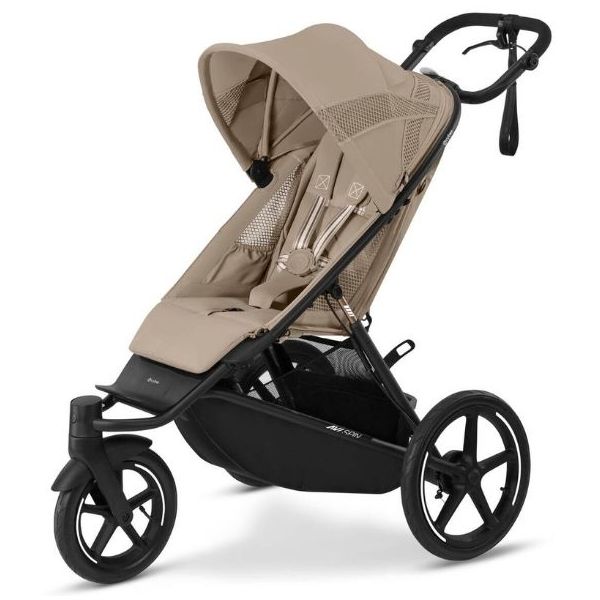 Avi Spin Stroller - Black / Almond Beige