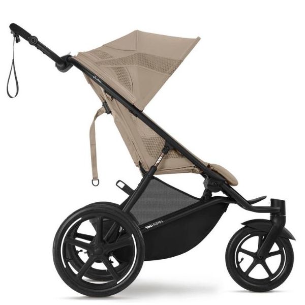 Avi Spin Stroller - Black / Almond Beige