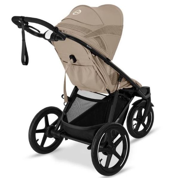 Avi Spin Stroller - Black / Almond Beige