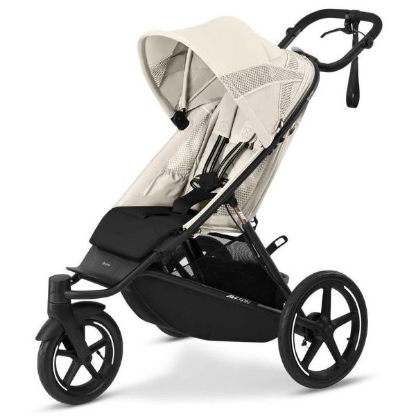 Poussette 2e âge Avi Spin - Noir / Beige Coquillage