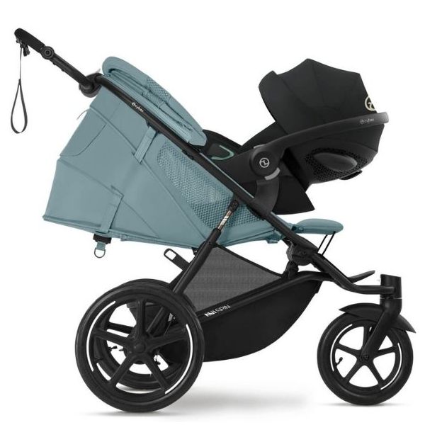 Avi Spin Stroller - Black / Stormy Blue