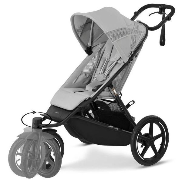 Avi Spin Stroller - Black / Fog Grey