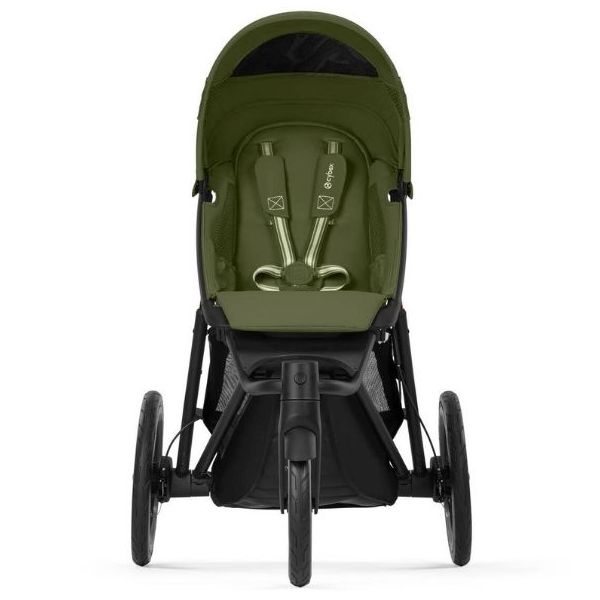 Poussette 2e âge Avi Spin - Noir / Vert Mousse