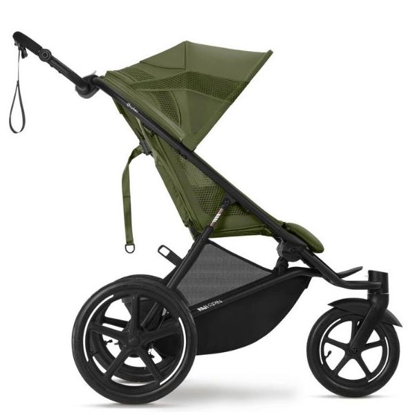 Poussette 2e âge Avi Spin - Noir / Vert Mousse