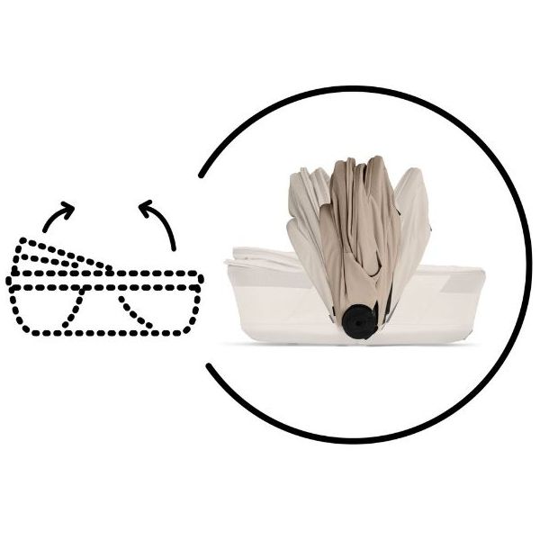 Poussette Naissance et 2e âge Balios S Lux - Nacelle pliable - Beige Amande