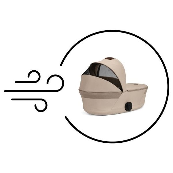 Poussette Naissance et 2e âge Balios S Lux - Nacelle pliable - Beige Amande