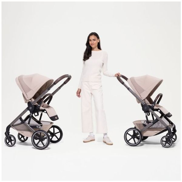 Poussette Naissance et 2e âge Balios S Lux - Nacelle pliable - Beige Amande
