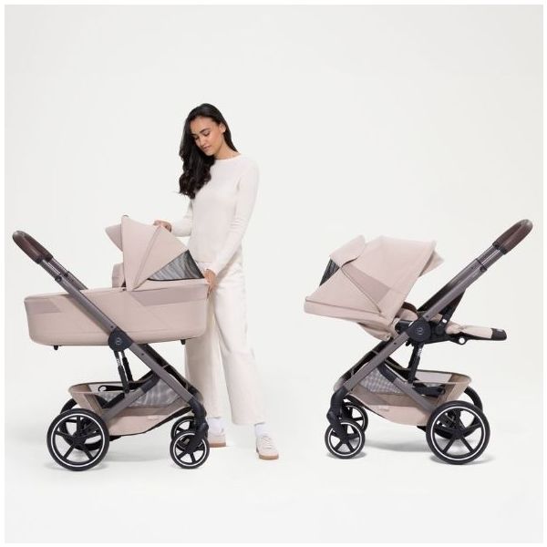 Poussette Naissance et 2e âge Balios S Lux - Nacelle pliable - Beige Amande