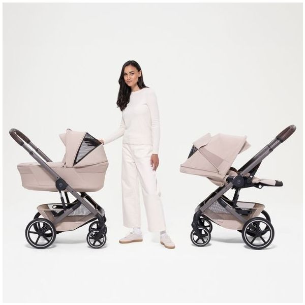 Poussette Naissance et 2e âge Balios S Lux - Nacelle pliable - Marron Chocolat