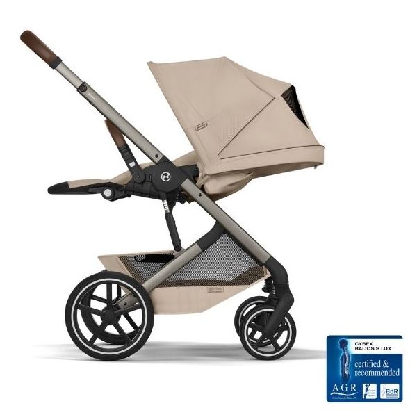 Poussette Naissance et 2e âge Balios S Lux - Nacelle pliable - Beige Amande