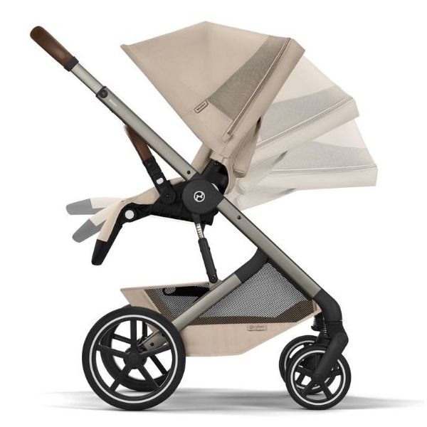 Poussette Naissance et 2e âge Balios S Lux - Nacelle pliable - Beige Amande