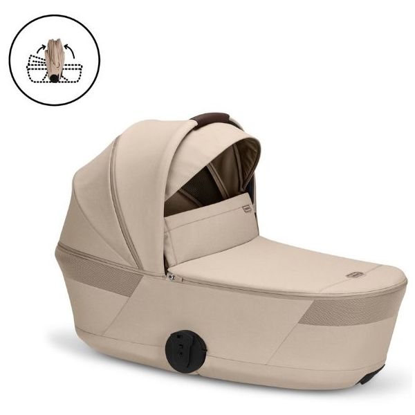 Poussette Naissance et 2e âge Balios S Lux - Nacelle pliable - Beige Amande