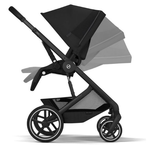 Kinderwagen Balios S Lux mit Liegewanne und Sitz - altbare Liegewanne - Schwarz