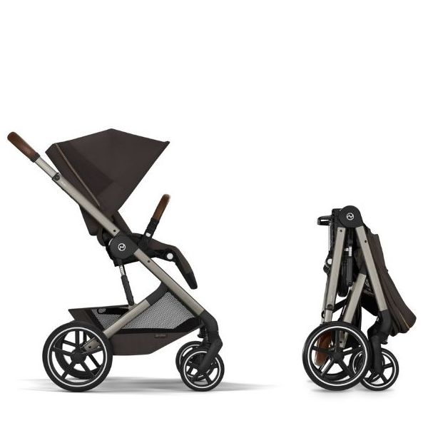 Poussette Naissance et 2e âge Balios S Lux - Nacelle pliable - Marron Chocolat