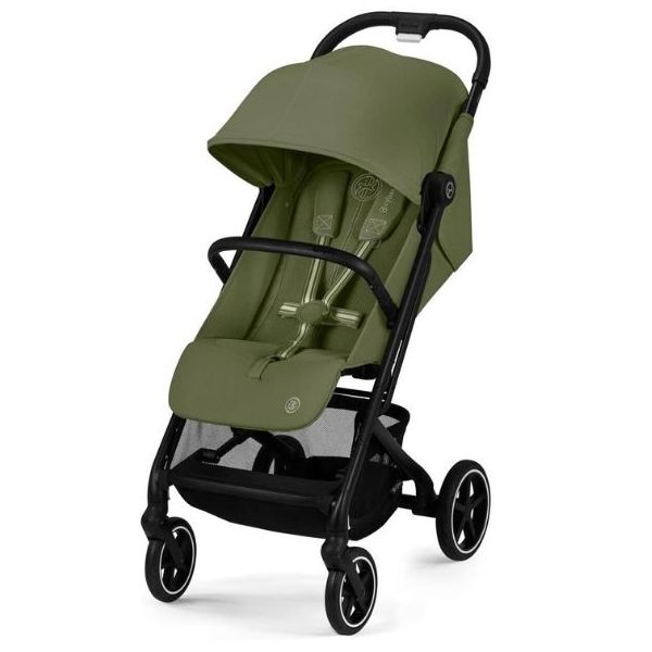 Poussette Compacte Beezy - Noir / Vert Mousse