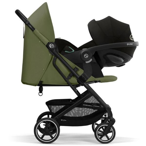 Poussette Compacte Beezy - Noir / Vert Mousse