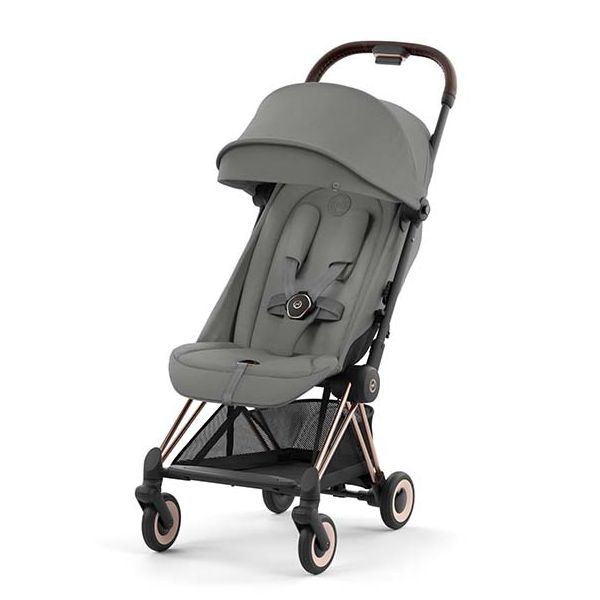 Poussette Compacte Coya - Rosegold / Gris Mirage
