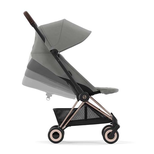 Poussette Compacte Coya - Rosegold / Gris Mirage
