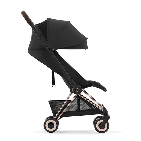 Poussette Compacte Coya - Rosegold / Noir Sépia