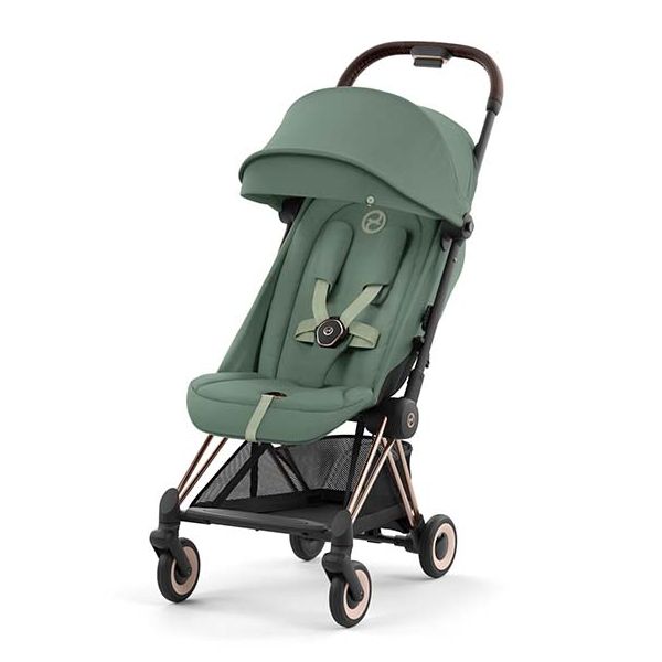 Poussette Compacte Coya - Rosegold / Vert Feuille