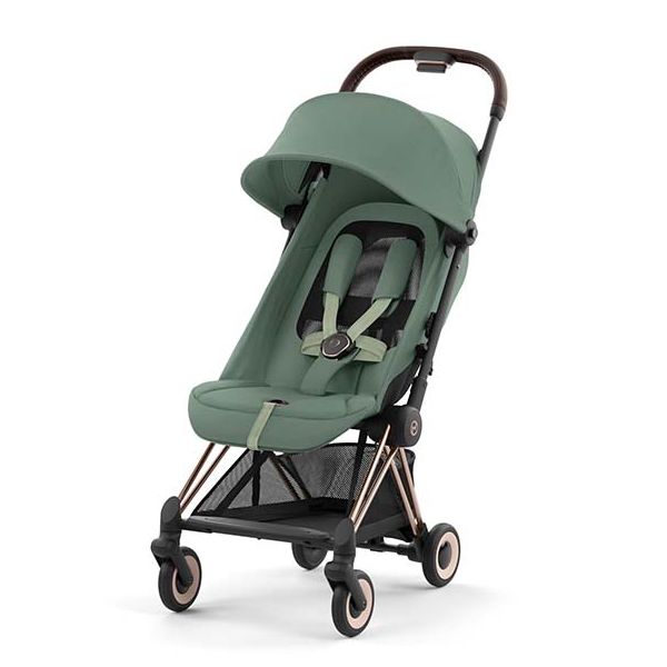 Poussette Compacte Coya - Rosegold / Vert Feuille