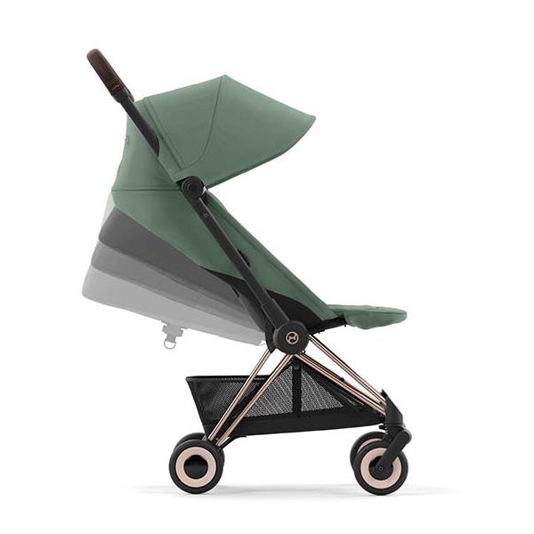 Poussette Compacte Coya - Rosegold / Vert Feuille