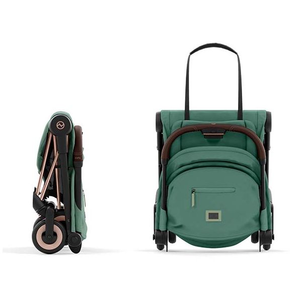 Poussette Compacte Coya - Rosegold / Vert Feuille
