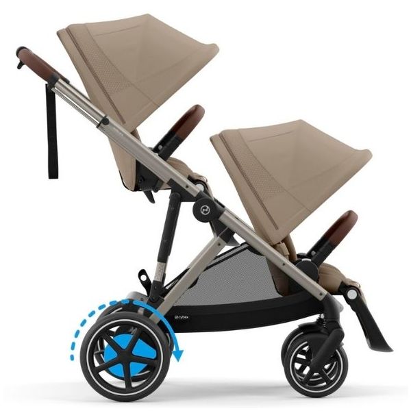 e-Gazelle S Electric Stroller - Taupe / Almond Beige
