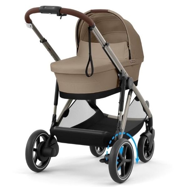 e-Gazelle S Electric Stroller - Taupe / Almond Beige