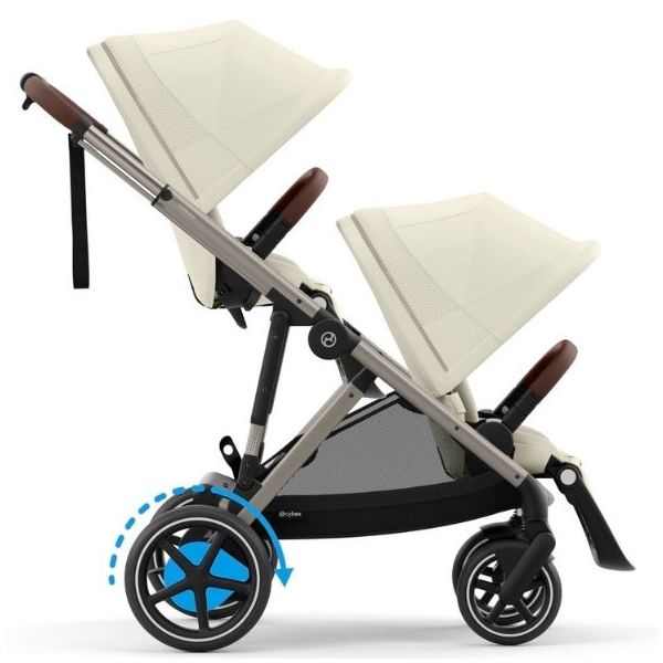 e-Gazelle S Electric Stroller - Taupe / Seashell Beige