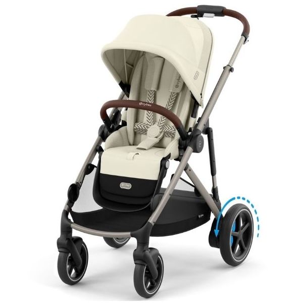 e-Gazelle S Electric Stroller - Taupe / Seashell Beige